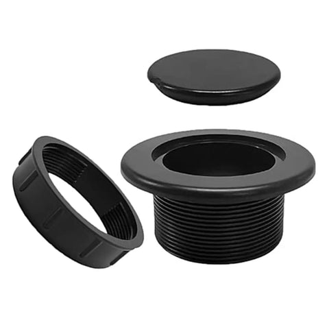 Patio Table Umbrella Hole Plug 1.63 Inch ABS Cover With Removable Cap And Threaded Insert for outdoor tables