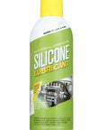 Heavy Duty Silicone Lubricant Spray 11 Oz Gearhead Grade For Auto And Mechanical Use, shown on product packaging with yellow cap.