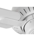 Close-up of white Drift Collection 32 Inch Four Blade Ceiling Fan With Whisper Quiet Motor And Energy Efficient Air Circulation