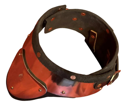 Stainless Steel And Leather Gorget For SCA Rapier Longsword And Medieval Armor Combat Built To Last Tough As Nails Heavy Duty 18 Gauge 304