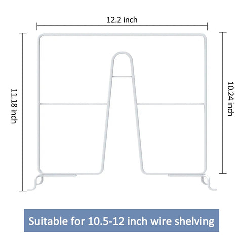Eight Pack Heavy Duty Wire Shelf Dividers To Keep Your Closet Space Square And Spotless No More Topple Junk Slick Steel Rack Separators Killer Picks For Kitchen Cabinets Bedrooms And Home Office Storage