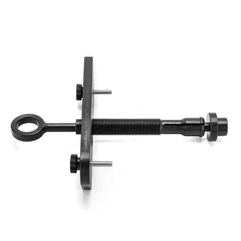 Inner Cam Bearing Installer And Camshaft Puller Tool For Harley Evolution Engines, steel construction, side view.
