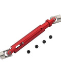 SCX10 CC01 1/10 RC CVD Drive Shaft Joint 103-150mm Replacement Part For Easy Install Durable High Performance Drive Shaft Connector Direct Bolt On Upgrade For RC Cars Trail Rigs And Off Road Crawlers, red aluminum joint