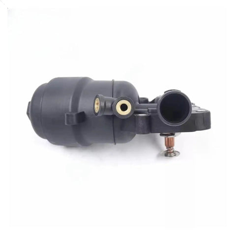 Heavy Duty Oil Cooler Filter Housing Assembly For Audi A4 Allroad B8 2.0T With Quick Swap Design For 2012-2016 Years side view showing durable plastic construction.