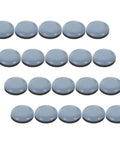 20 Pack Heavy Duty Kitchen Appliance Sliders For Washing Machine And Microwave With Self Adhesive Backing. Gray sliders arranged in rows.