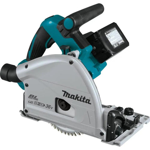 Dual 18V LXT Cordless Plunge Circular Saw Kit with Six And One Half Inch Blade, Brushless Motor, 6300 RPM, 36V Max in profile view