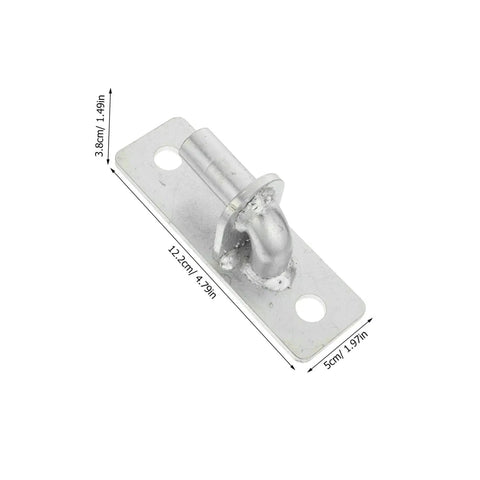 Smooth Operator Four Piece Wall Mount Gate Hinge Set Built For Heavy Duty Barn Doors And No Fuss Fence Post Setup Rock Solid Outdoor Metal Bracket Hardware For Any Yard, galvanized pin hinge measuring 12.2cm.