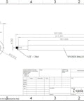Technical drawing of SFU 3205 Ball Screw Assembly with Nut for CNC Machines, 32mm diameter, 5mm lead, GCr15 steel, anti-backlash
