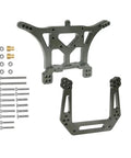 Traxxas Aluminum Beefed Up Front And Rear Shock Tower Set For 1x10 Slash 2WD Stampede Rustler VXL with Titanium Finish