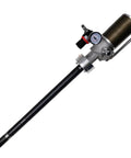 No Frills Heavy Duty Pneumatic Grease Pump For 5 Gallon Drums features a long pole and pressure gauge for efficient grease application.