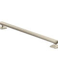 Stainless Steel 24-Inch Bathroom Grab Bar In Brushed Nickel For Safety, ADA Compliant, Transitional Style, shown at an angle