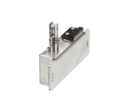 Rock Solid Genuine Oem Replacement Enclosure Latch For Commercial Kitchen Cook And Hold Ovens Heavy Duty Stainless Steel Hardware side view with hinge.