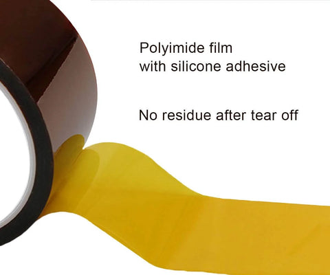 High Temperature Polyimide Tape For Heat Transfer And 3D Printers Kapton Style Electronics Tape 1 Inch Wide By 36 Yards