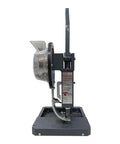 Straight Up Heavy Duty Manual Eyelet Press For PVC Bags And Canvas Crafts 8mm Ring Punch Tool with solid iron frame side view.