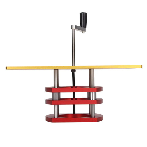 Killer Manual Router Lift Kit For Router Tables Rock Solid Aluminum Build heavy duty lifter with precision control.