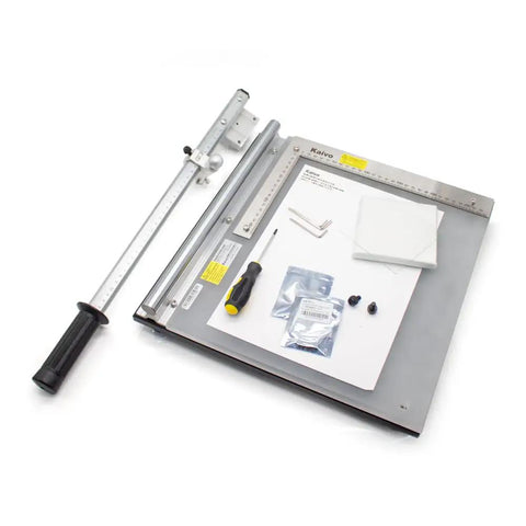 Laboratory Glass Cutter Manual For ITO Glass And Silica Gel Board Cutting 28x33cm KV-C-370 KVC370 Plus with accessories on surface