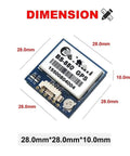 Dimensions of BN880 72CH GLONASS GPS Module With HMC5883L Compass For RC Planes And FPV Racing Drones Long Range LR4 LR5 LR7