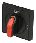 IP65 Black Defeatable Handle, Single Pack Panel-Mount Safety Grip, Sealed Anti-Tamper Defeat Feature on industrial switch