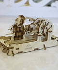 Hands On Dope Pneumatic Engine 3D Wooden Puzzle Kit For Teens And Adults No Glue Brain Teaser Construction Set Realistic Wooden Mechanical Model DIY Gift Plywood Build Educational Fun, plywood model