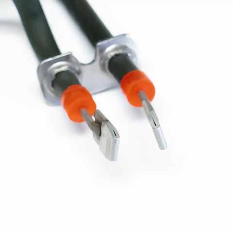 Connectors of a 6 Inch Electric Surface Burner Heating Element for 240V Stoves showing detailed design and wiring.