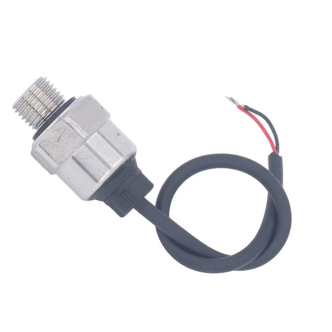 Rugged Pressure Transmitter 0 To 100 Psi With 4 To 20 mA Output Beefy Workhorse One Quarter Inch Thread Sensor, side view