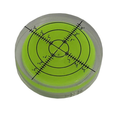 Horizontal Bubble Spirit Level Set Circular Bullseye Level Inclinometer Green 40x10mm Waterproof 4 Pack For LCD Mounts