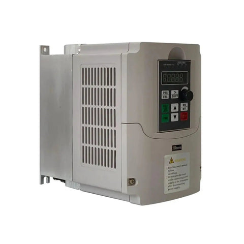 VFD Drive Inverter 4KW 220V To 380V Variable Frequency Controller 1 Phase To 3 Phase Output AC Drive For Motors Speed Control Energy Efficient Inverter Boss Level Industrial Power Converter side view