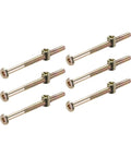 M6 Hex Socket Head Cap Screws And Barrel Nuts Set For Wood Furniture Assembly Zinc Plated Carbon Steel 70 To 110 Millimeter Length