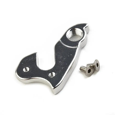 Aluminum Bicycle Derailleur Hanger Replacement For Rear Dropout Easy Install shown with two screws