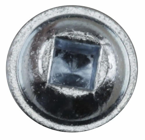 Close-up of Zinc Pocket Hole Screws 1 Inch Coarse Thread Maxi Loc Flat Head 500 Count For Woodworking Cabinets Indoor Use Softwood And Plywood