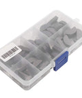 80 Piece Woodruff Key Set Stainless Steel Crankshaft Key Kit Semicircular Half Moon Key Assortment With Storage Box