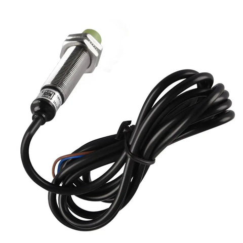 M12 Inductive Proximity Sensor Switch With Four Millimeter Sensing Distance AC Power 100 To 240 Volts Two Wire Normally Open Output