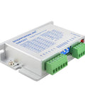 Digital Stepper Motor Driver DM420Y, silver aluminum enclosure with green terminal blocks.