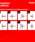 Step-by-step guide for Self Drilling Drywall Anchors For Plasterboard And Gypsum Board One And Three Quarter Inch Fits Screws Four To Eight 50 Count With Anti Rotation Lock For Fast Easy Install And Secure Mounts