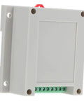 Side view of a Tough Yet Compact Weatherproof Junction Box For Industrial Use With Easy Install ABS Plastic Power Supply Enclosure