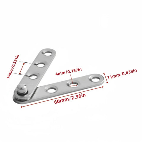 Heavy Duty Ball Bearing Door Hinges 4 Pack 360 Degree Swinging Hinge For Doors Stainless Steel Quiet Close Weatherproof Furniture Hardware Accessories Rounded Corner Design, 60mm hinge