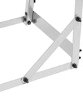 Close-up of Heavy Duty Four Tier Horizontal Lumber Storage Rack For Garage Built Like A Tank, showing sturdy metallic structure.