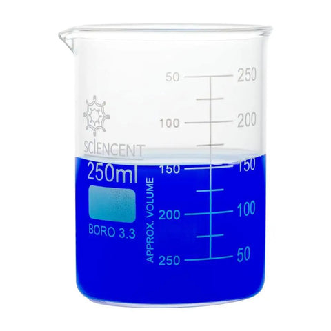 250ml beaker from Heat Resistant Glass Beaker Set Of 3 50 Milliliter 100 Milliliter And 250 Milliliter With No Spill Spout Ideal For Boiling