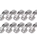 Hydraulic Buffer Cabinet Hinges 90 Degree No-Drill Soft Close Steel Hinges In Silver 7.7 X 3.2 Cm Fits 16 Mm Side Panels Kitchen Cabinet