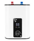 Compact Electric Mini Tank Water Heater Delivers Instant Hot On Demand Flow with sleek design and display panel