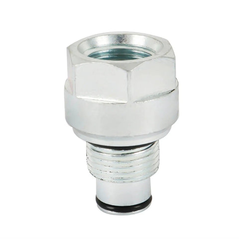 Closed Center P40 Adapter Plug For Hydraulic Directional Control Valves Durable Steel Construction With BSPP G1 2 And SAE10 7 8 14 UNF Interfaces A Versatile Heavy Duty Hydraulic Accessory For Various Applications