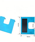 Magnetic Hinge Alignment Tool Set For Quick Door Installation And Precise Hinge Cutting, drill-free 66mm blue jig