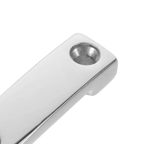 Saltwater Ready Marine Grade Stainless Steel Strap Webbing Clips With Burrfree Finish And Corrosion Resistance, Heavy Duty Deck And Yacht Rigging Hardware For Secure Anchor Grip On Rugged Boating close-up