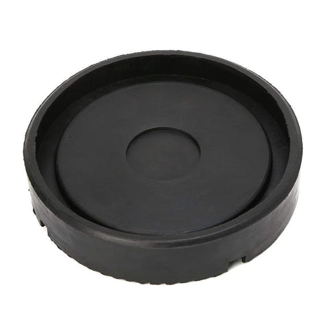 Universal floor jack rubber pad puck, round black protector for pinch weld and frame rail (1 pack)