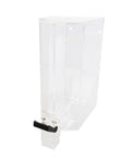 12 Gallon Gravity Bin Bulk Food Dispenser For Candy Cereal And Coffee Beans Heavy Duty Kitchen Hauler clear acrylic exterior with pour spout