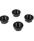 Beefy 3/8 24 Torque Converter To Flex Plate Bolts For Automatic Transmissions Secure Locking Fasteners Fits Aode E4od C4 Crank Adapter Heavy Duty Steel Set Of Four flanged lock nuts with black plated finish.