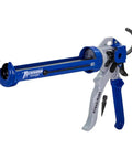 Pro Grade Caulking Gun With 18 To 1 Thrust, Revolving Barrel, Smooth Zinc Alloy Handle, One-Tenth Gallon Cartridge
