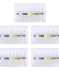 WayinTop PCB drill bit set (carbide, spiral flute), 50 pcs 0.3–1.2 mm with color-coded caps in clear cases