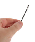 Close-up of a metal temple tip from Ten Pairs Glasses Arm Replacement Kit With Metal Temple Tips, Anti Slip Eyewear Grips For Eyeglasses And Sunglasses.