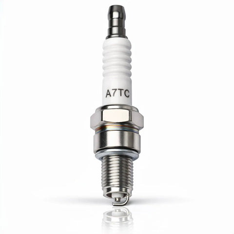 Close-up of a spark plug for Three Function Left Handlebar Starter Switch Kit With Bolt On Ignition Key Switch Five Pin CDI Box